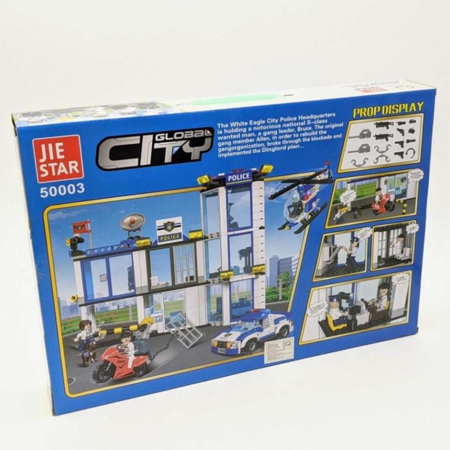 [Khai trương giảm giá] LEGO xếp hình City Global 592 miếng - Lắp ráp mô hình trại giam cảnh sát