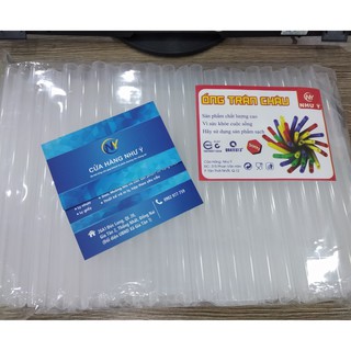 ( RẺ VÔ ĐỊCH ) Gói 500gr Ống hút Trân châu nhọn Trong OD11.4x210 (  Dùng để uống trà sữa )