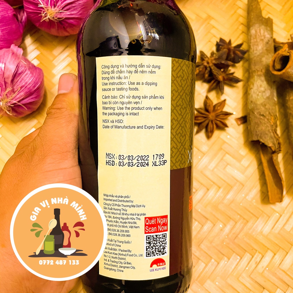 XÌ DẦU ĐẶC BIỆT LEE KUM KEE -PREMIUM DARK SOY SAUCE 500ML