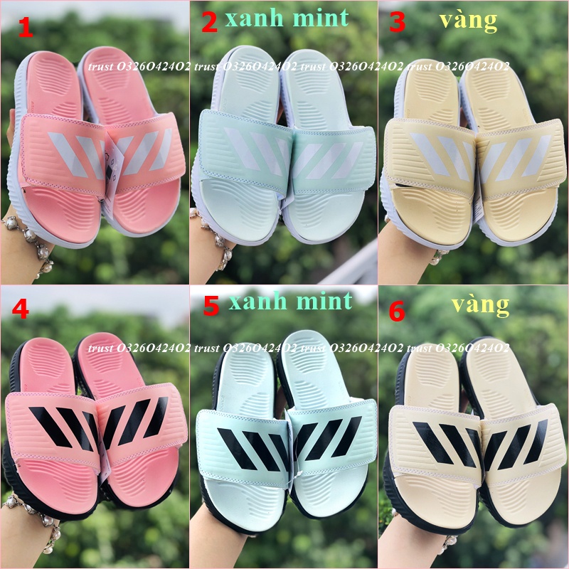 Dép Alphabounce VN ❤️FREESHIP + FullBox❤️ quai ngang nam nữ 3 sọc chất xịn đủ màu, hàng loại 1, hotrend 2022