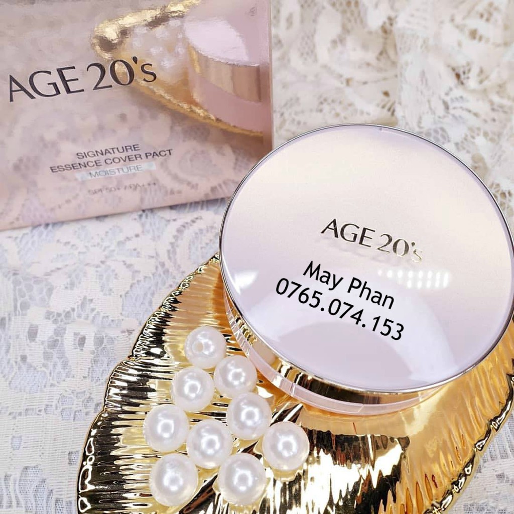 Phấn tươi makeup trắng da AGE 20's Essence cover pact