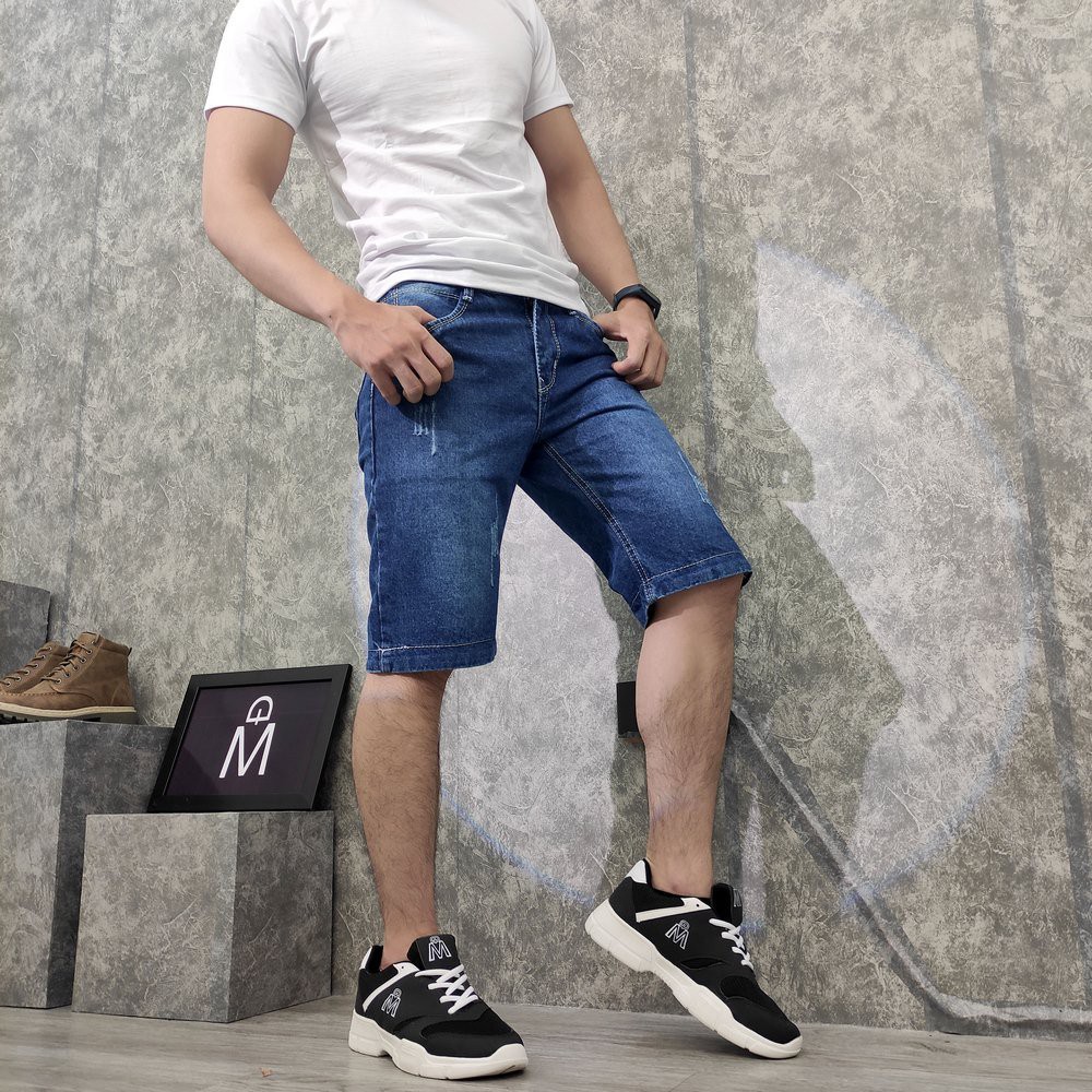 Quần short jean nam Q37 (Xanh đen) MĐ