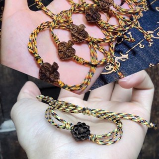 Lá bồ Đề Trầm hương Mix dây ngũ sắc phong thuỷ