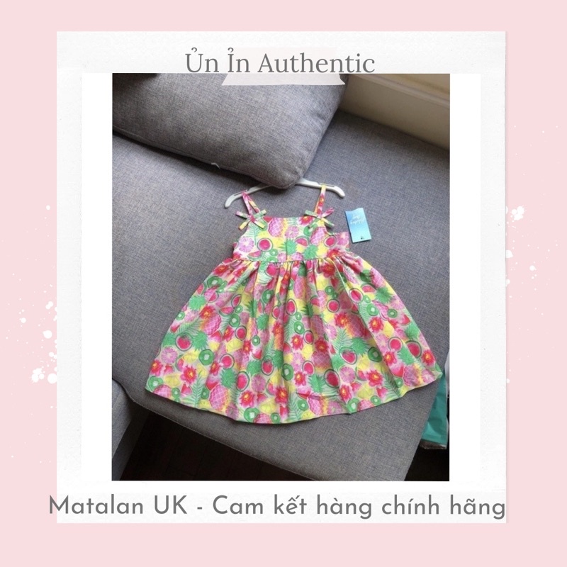 Váy hai dây Matalan Uk size 12-18m, 18-23m, 3-4y, 4-5y