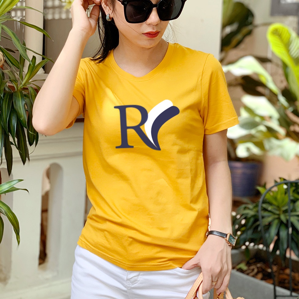 Áo thun nữ TOLI cổ tròn màu Vàng in SWEET, 100% cotton 4 chiều mềm mịn, co dãn, form suông cơ bản