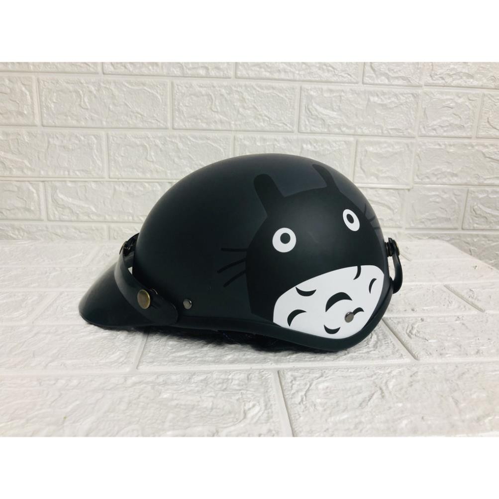 Mũ bảo hiểm 1/2 Mèo Béo Totoro +  kính phi công hoặc kính uv400 - ASA HELMETS