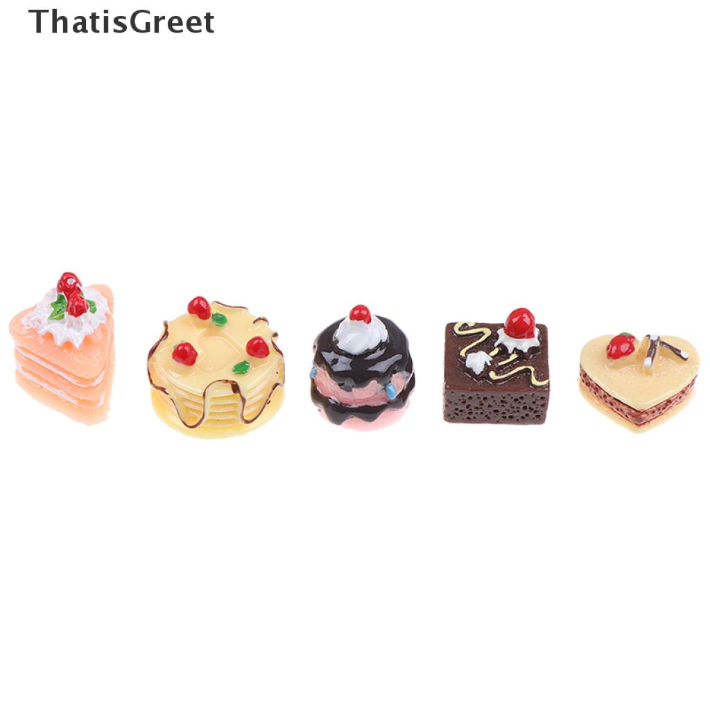 Bộ 5 Mô Hình Bánh Socola Mini Trang Trí Nhà Cửa