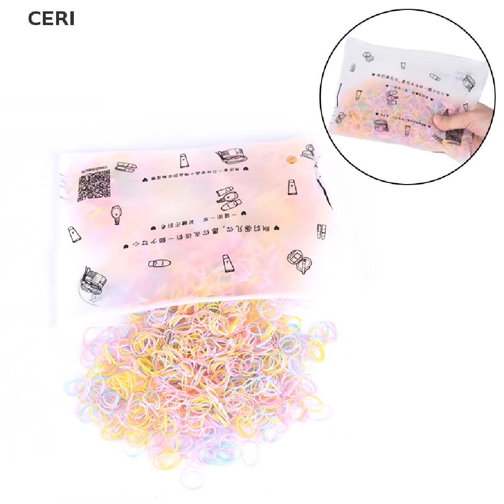 Set 2500 Dây Chun Buộc Tóc Trong Suốt Cho Bé