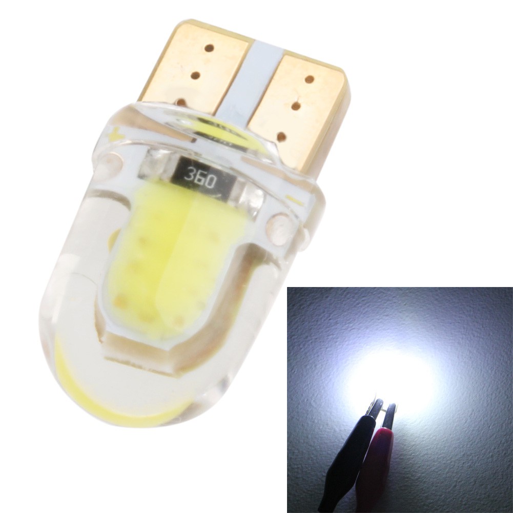 1 Bóng Đèn Led T10 194 168 W5W 8 Smd Ánh Sáng Trắng Ấm Cho Xe Hơi