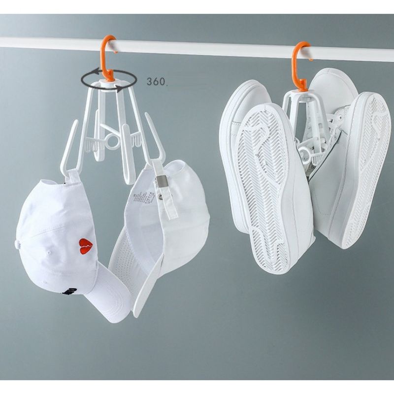 Móc treo phơi giày thông minh xoay 360 độ