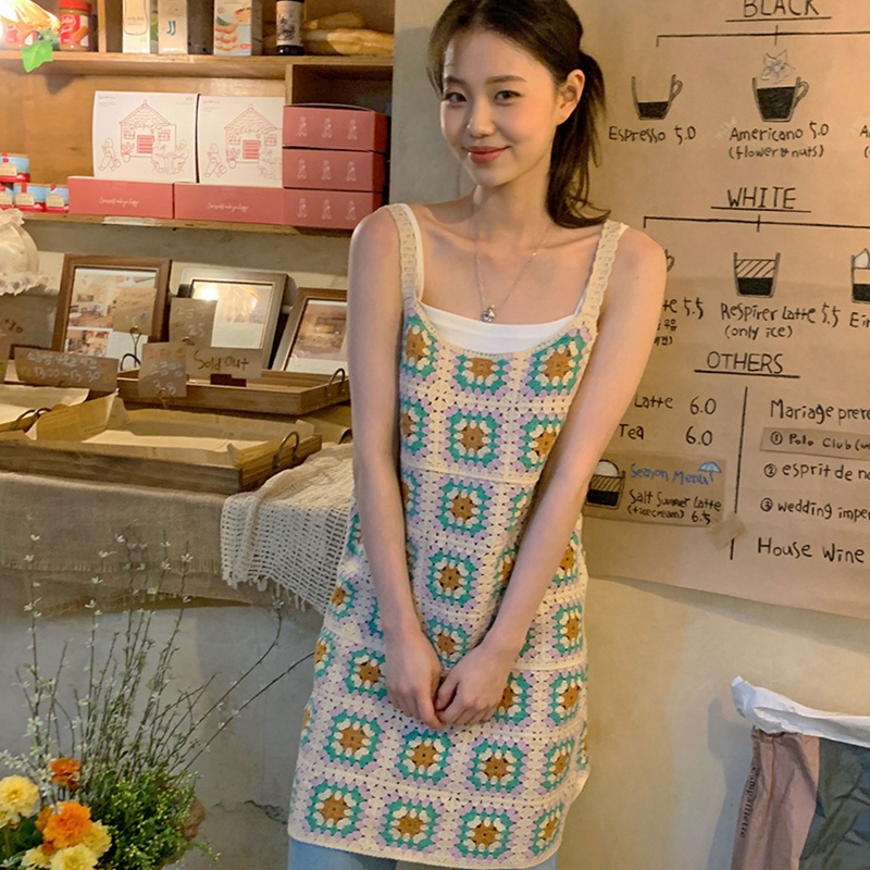 Đầm Mini Dệt Kim Phong Cách Boho Cổ Điển Thời Trang Đi Biển Mùa Hè Cho Nữ