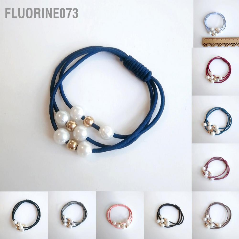 Dây buộc tóc co giãn đính ngọc trai giả xinh xắn cho bé