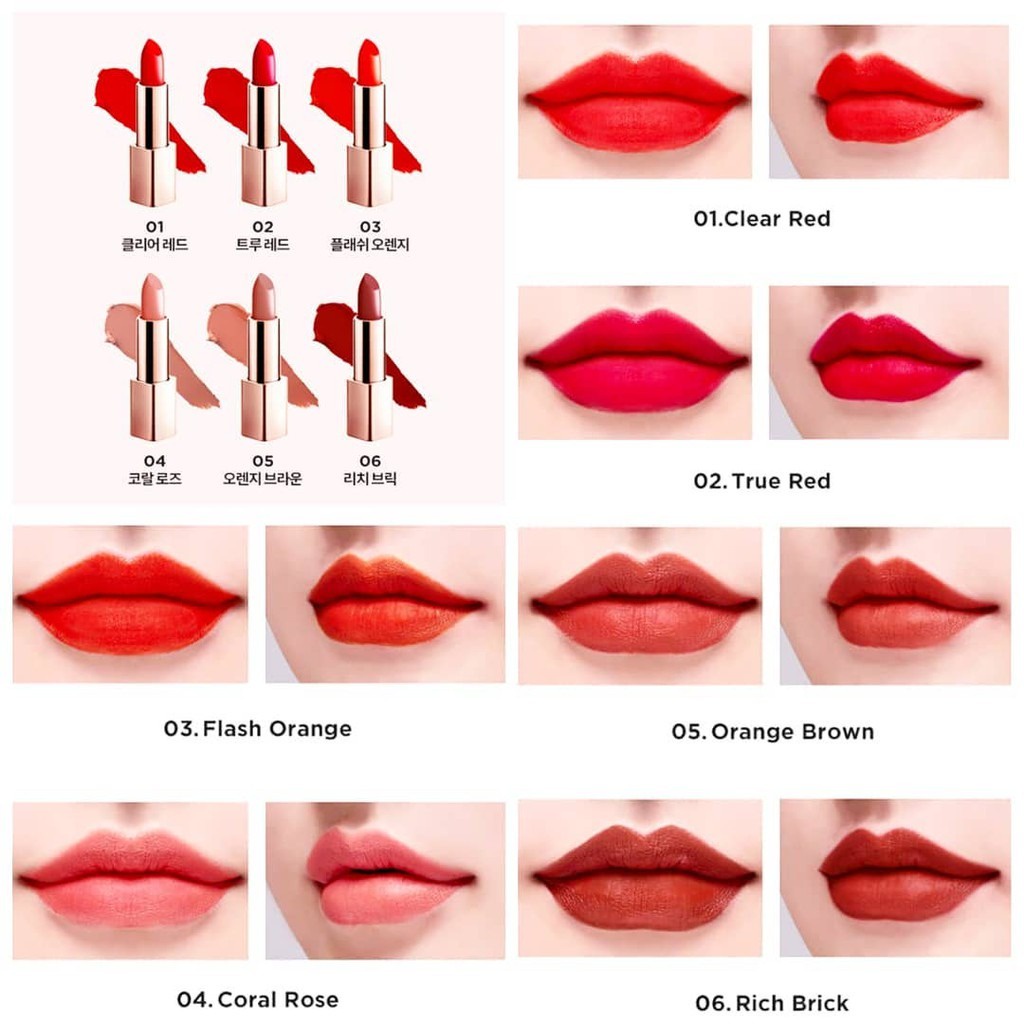 Son Thỏi G9Skin First V-Fit Lipstick (MP7188 MP7189 MP7190 MP7191 MP7192 MP7193)