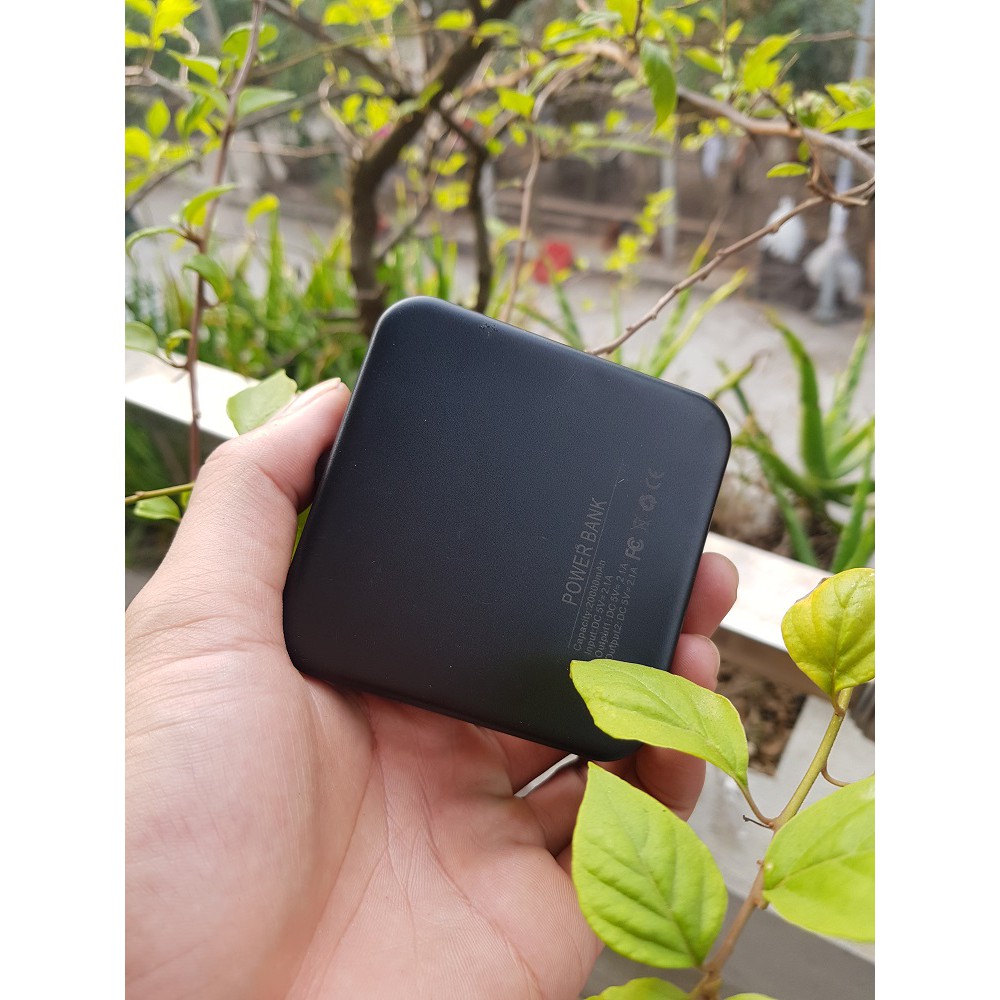 Sạc dự phòng Ancona 20000mAh Mini tráng gương 2 cổng Type C 2 cổng sạc