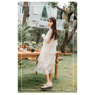 Đầm Ulzzang chấm bi - Hàng có sẳn