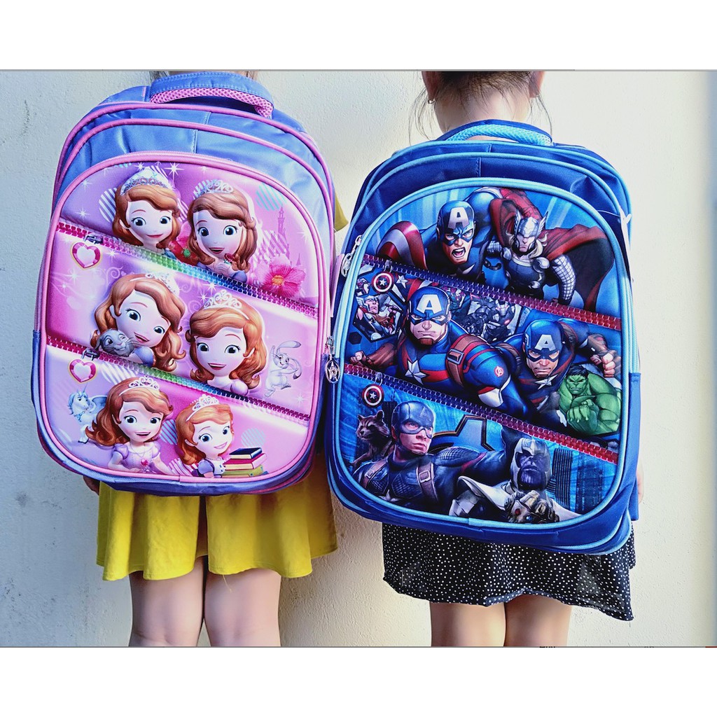 Balo học sinh tiểu học 3 ngăn dày đẹp