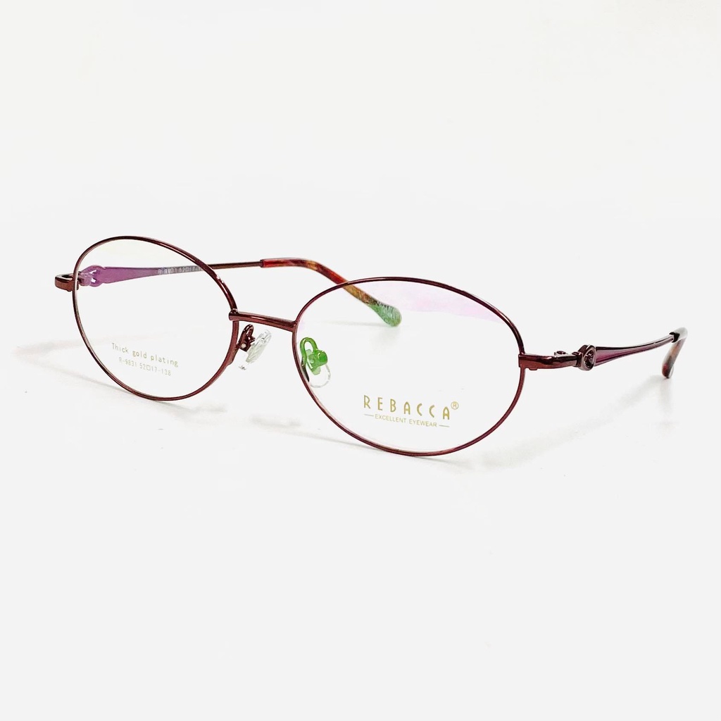 Gọng kính kim loại nữ TAMANHEYEWEAR mắt tròn thời trang cao cấp lắp mắt cận viễn loạn theo yêu cầu