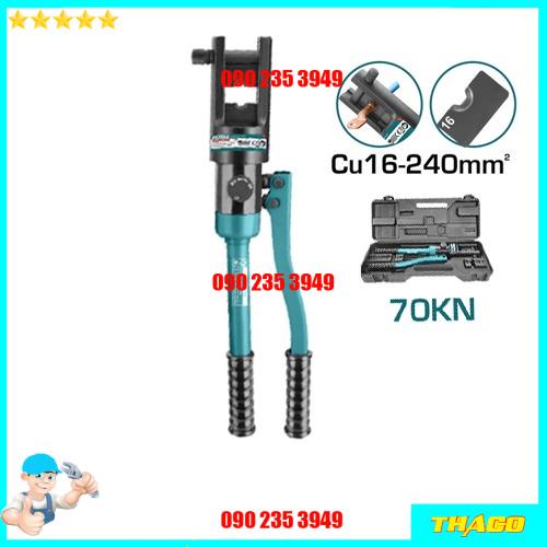 Kìm ép cốt thủy lực có kèm phụ kiện lực uốn 45KN va lực uốn 70KN ingco total kdp