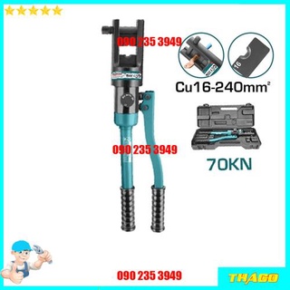 Kìm ép cốt thủy lực có kèm phụ kiện lực uốn 45KN va lực uốn 70KN ingco total kdp