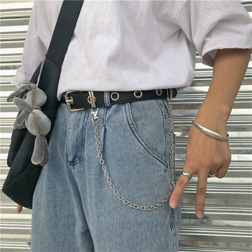 [Spot] Thắt Lưng Thiết Kế Cá Tính Thời Trang Dành Cho Nữ Và Nam 122004Thắt Lưng Phong Cách Retro Hàn Quốc Cá Tính