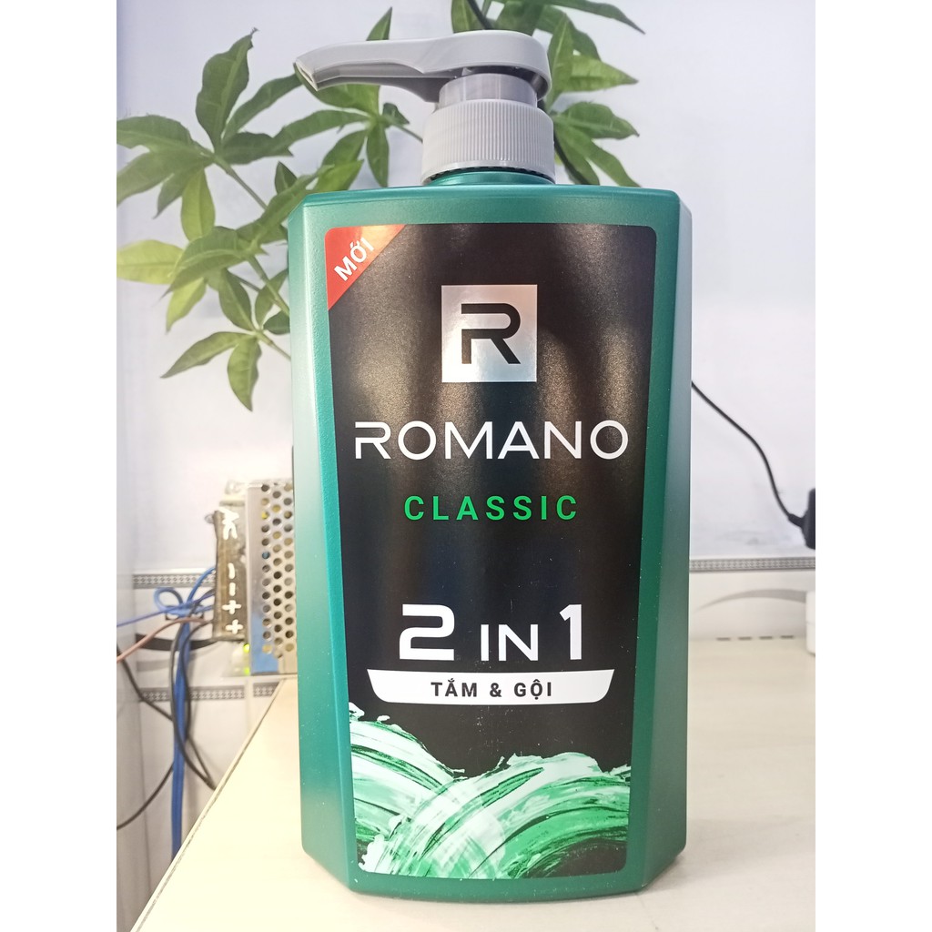 Romano Classic tóc chắc khoẻ sạch sảng khoái tắm gội 2 in 1 650g