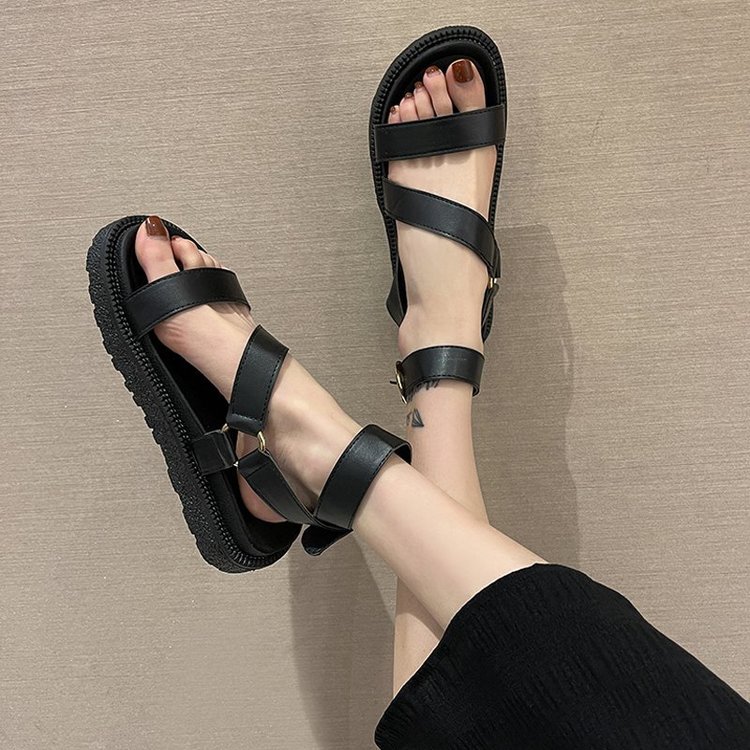 Giày Sandal Cao Gót Mũi Tròn Thời Trang Dành Cho Nữ