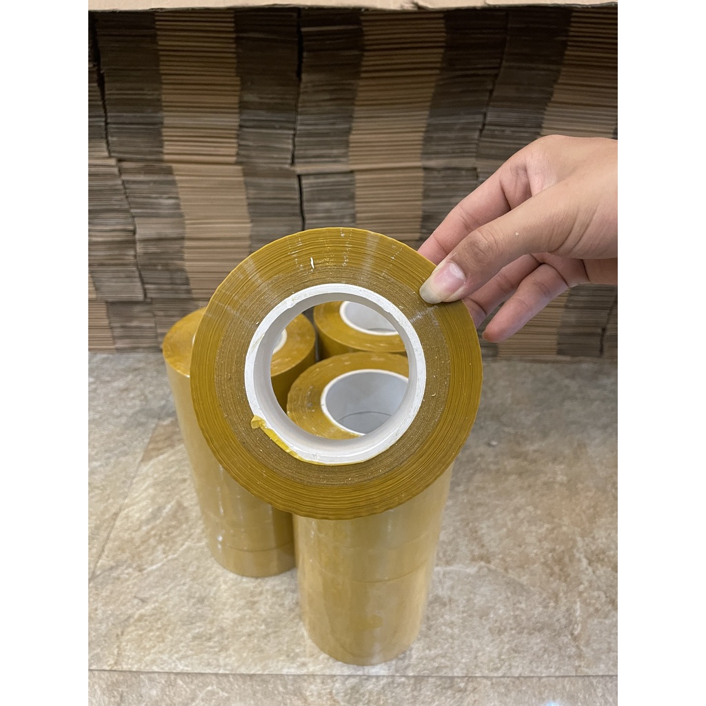 Set 1 cây băng dính gói hàng loại 0,5kg lõi mỏng 2.4mm