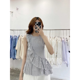 Áo bèo chéo sát nách [2YOUNG] A6074 (ảnh thật)