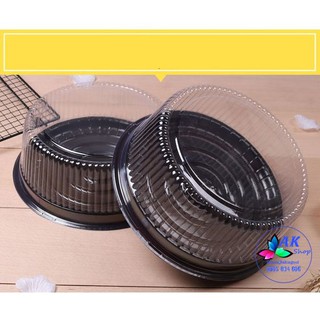 SET 10 HỘP NHỰA TRÒN ĐẾ NÂU A024 / 2190.036
