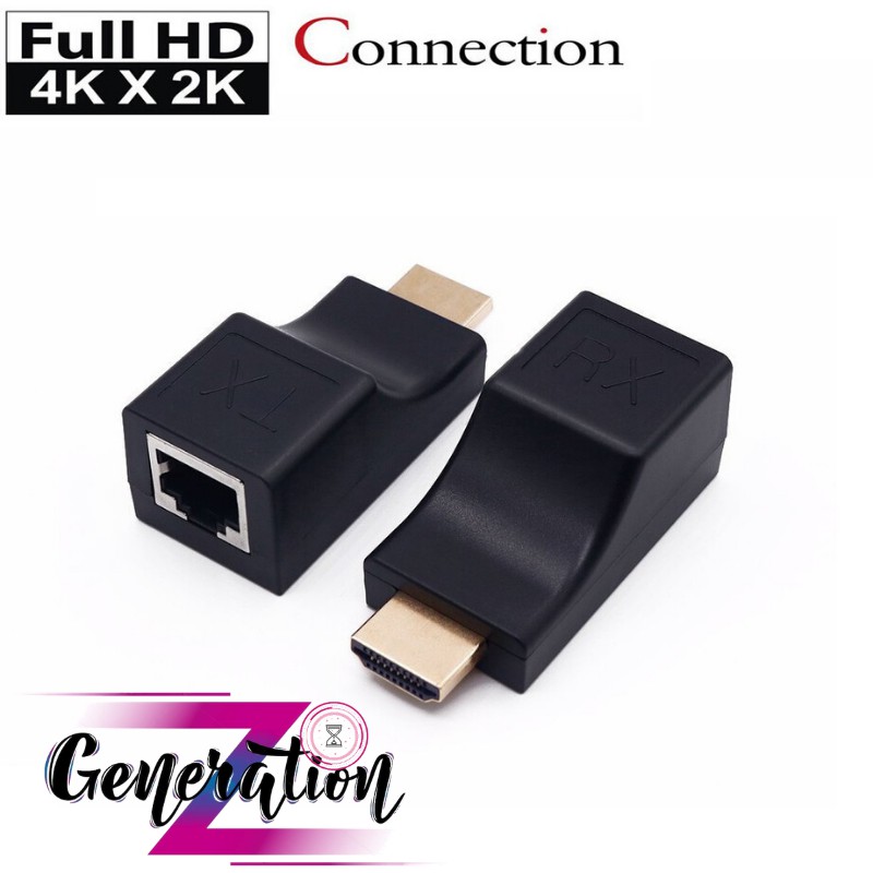 BỘ NỐI DÀI HDMI RA LAN CAT5E/CAT6 30M 4K