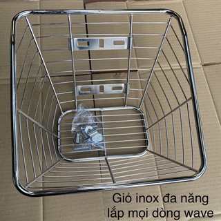 Giỏ - rổ inox Wave đời đầu (lỗ 1 trên - 2 dưới)