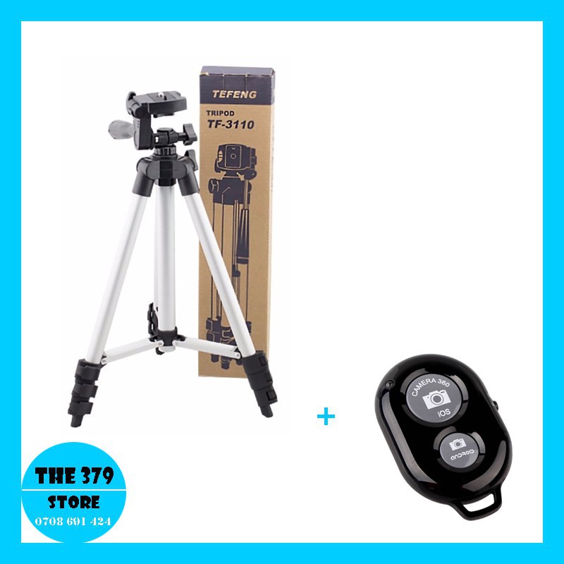 [Mua 1 Tặng 1] Mua Gậy 3 Chân TriPod 3110 Tặng Remote Bluetooth Chụp Ảnh Siêu Tiện  Lợi mã XF6574