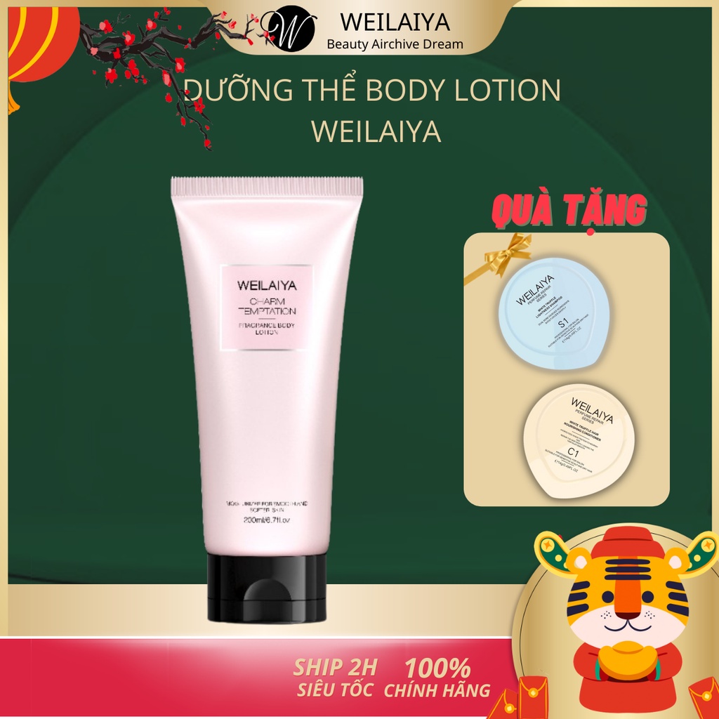 Sữa dưỡng thể nước hoa Body Lotion Weilaiya cấp ẩm 3 tầng hương