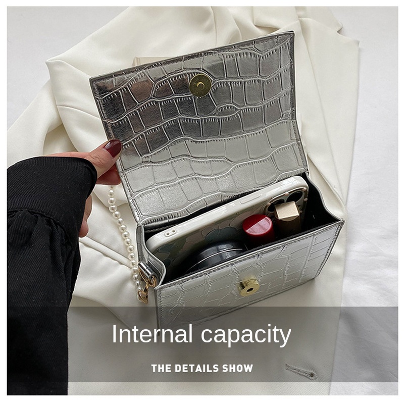 Túi Đeo Chéo Quai Xích Dáng Vuông Nhỏ NB00214 Thời Trang Mùa Hè 2022