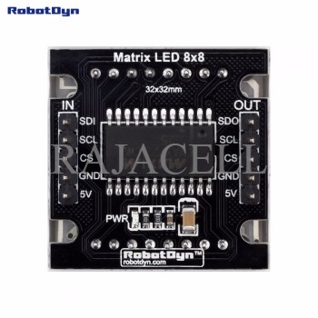 Mô Đun Matrix Led Vàng 8x8 Arduino 32x32mm Driver Max7219