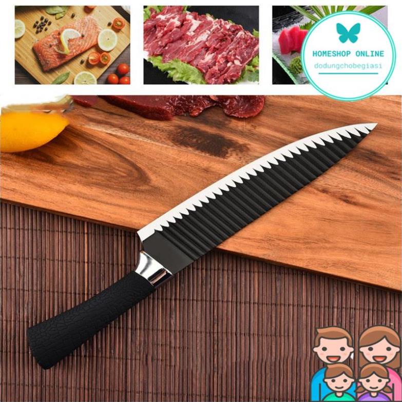 Dao Thái Nhật Lưỡi Gợn Sóng Đầu Nhọn Bằng Thép Không Gỉ HOME SHOP ONLINE sale