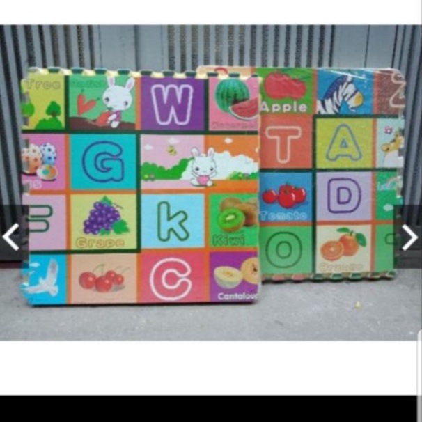 4 tấm Thảm Xốp ghép chữ, hoạt hình 60x60cm MF375