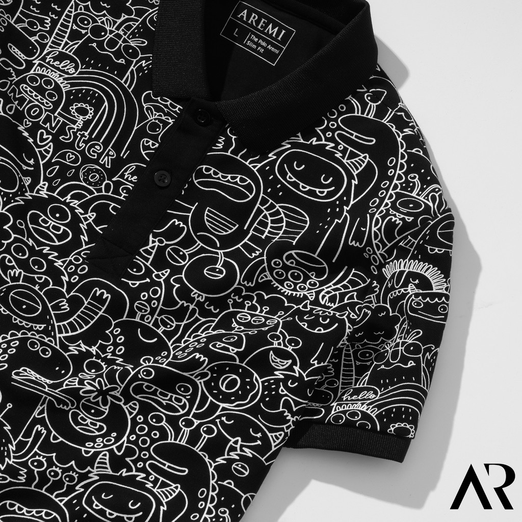 Áo polo nam trơn cổ bẻ,vải cvc, Họa tiết in sắc nét phối với chữ thêu tỉ mĩ, thun cao cấp form chuẩn  AREMI APL0011 | BigBuy360 - bigbuy360.vn