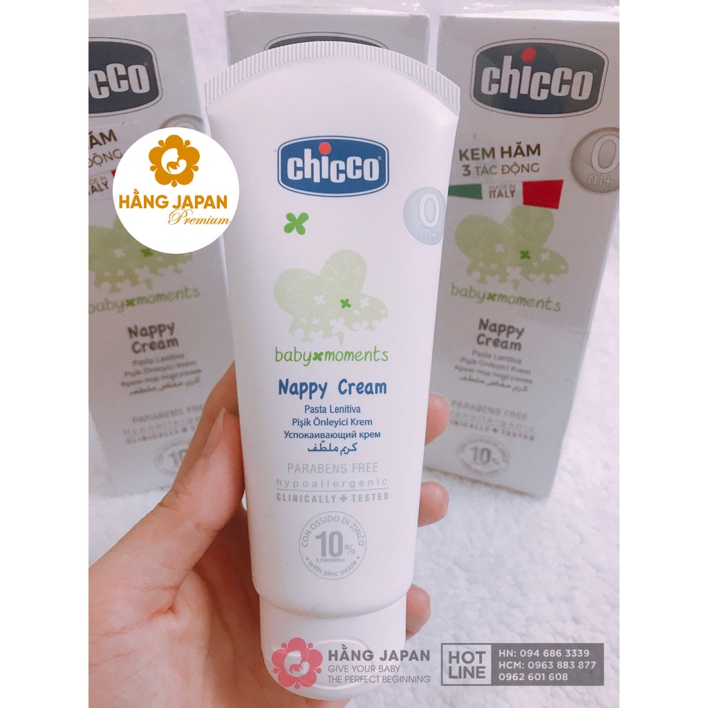 Kem chống hăm cho bé 3 tác động Chicco 100ml Hàng chính hãng