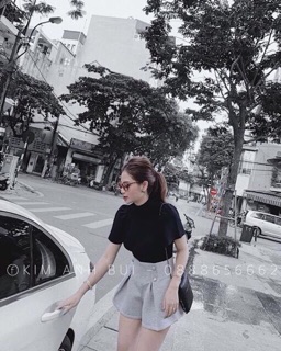 Áo len tay bồng xoè