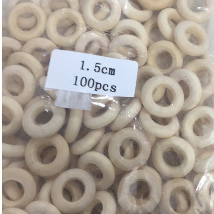 1-5 Khoen vòng gỗ tròn ĐỦ SIZE TỪ 1.5-2-2.5-3-3.5-4-4.5-5-5.5-6-6.5-7-7.5-8-8.5-9-9.5-10cm