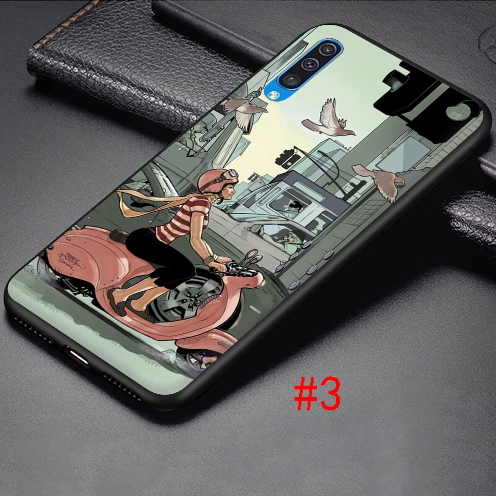 Ốp Lưng Silicone Mềm In Hình Xe Scooter Vespa Cho Samsung Galaxy J4 Core 2018 J6 Plus J7 J8 2018