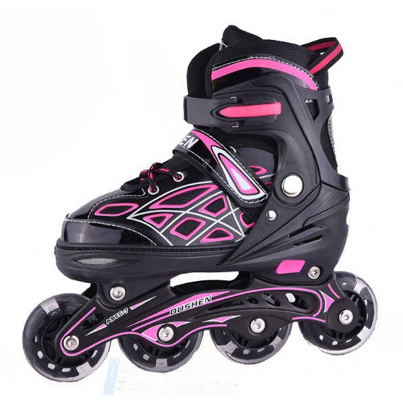 Giày trượt patin bánh xe phát sáng, điều chỉnh được 4 size ( bảo hành 3 tháng )