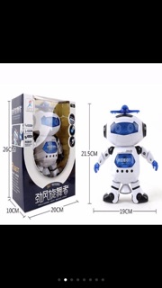 RoBot Xoay Có Đèn Phát Sáng 360 Độ