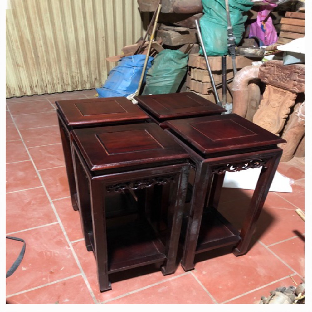 Đôn vuông gỗ lim giá rẻ vuông 30 cao 80cm