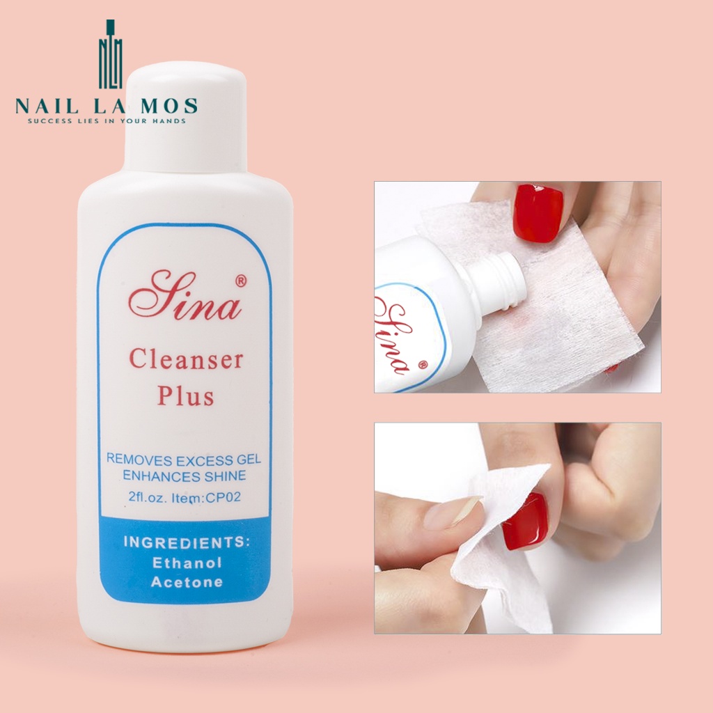 Nước lau gel Sina 60ml - dung dịch lau gel nail nhỏ gọn, tiện dụng
