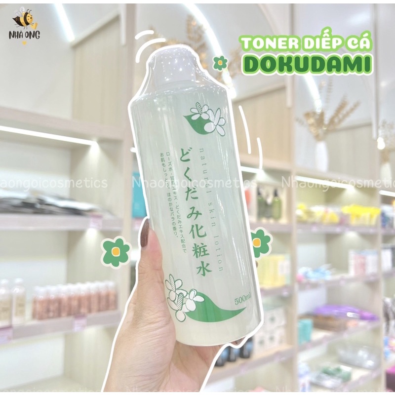 Nước hoa hồng diếp cá Dokudami ngừa mụn 500ml