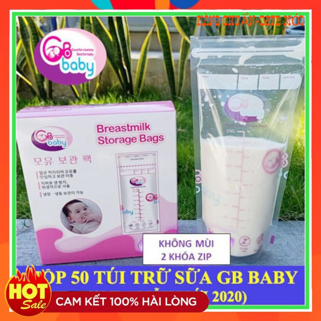 Hộp 50 túi trữ sữa GB Baby Hàn Quốc