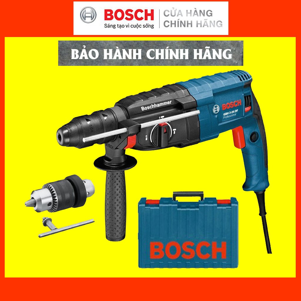 [CHÍNH HÃNG] Máy Khoan Búa Bosch GBH 2-24 DFR (24MM-790W), Giá Đại Lý Cấp 1, Bảo Hành Tại TTBH Toàn Quốc