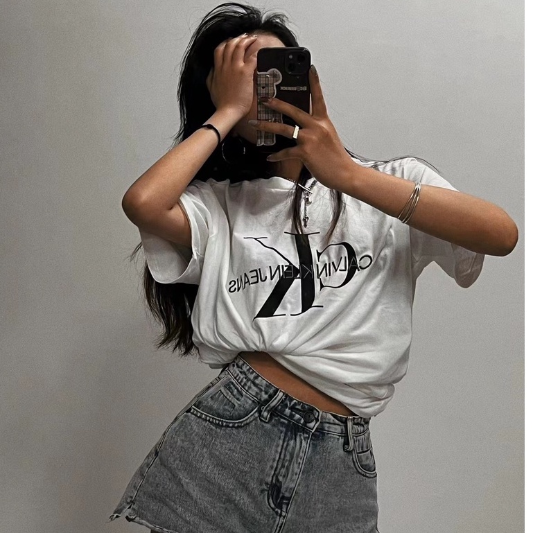 Áo Thun Cotton Unisex Dáng Rộng Thời Trang